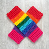 Rainbow Leg Warmers by VelvetVolcano