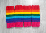 Rainbow Leg Warmers by VelvetVolcano