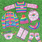 Pastel Rainbow Cloud Bum Bag (Baby Pink)