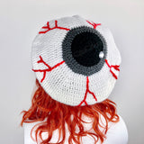 Eye See You Beret - Crocheted Eyeball Hat by VelvetVolcano