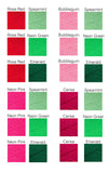 VelvetVolcano Watermelon Acrylic Yarn Colour Chart
