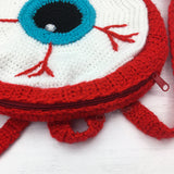 Crochet Eyeball Backpack by VelvetVolcano