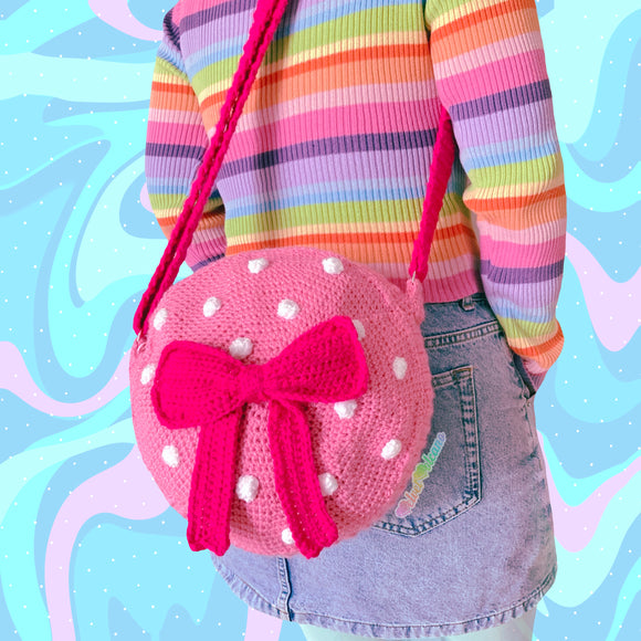 Pink polka on sale dot bag